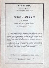 Recueil spécimen de musique choisie parmi les plus grands succès du jour à Paris. Vers 1920.