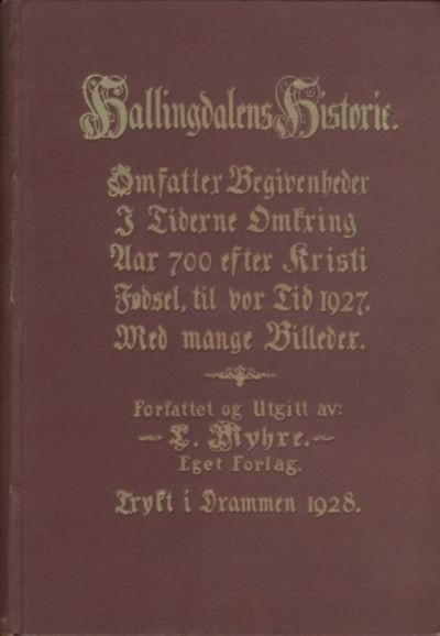 Hallingdalens historie. Reklame.