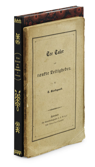 Tre Taler ved tænkte Leiligheder. Af S. Kierkegaard. - [IN THE ORIGINAL PRINTED WRAPPERS] (photo 4)
