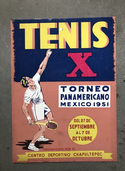 Tenis X. Torneo Panamericano Mexico 1951. Del 27 Septiembre al 7 de Octubre. Organizado por el Centro Deportivo Chapultepec.