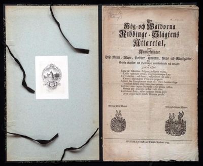 Den hög- och wälborna Ribbinge-slägtens…