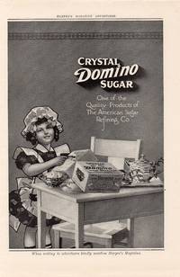 Crystal Domino Sugar Original 1911 Illustrated Advertisement by The American Sugar Refining Company - 1911