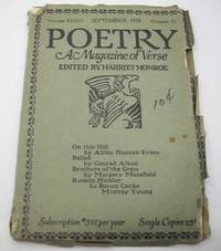 Poetry: A Magazine of Verse September 1930 by Harriet (ed.) Monroe - Paperback - 1930 - from Easy Chair Books (SKU: 184058)