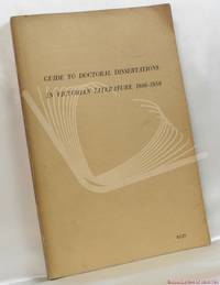 image of Guide to Doctoral Dissertations in Victorian Literature 1886-1958