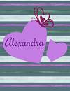Alexandra: Personalized Sudoku Activity Notebook - 100 Large Print Puzzles - Brain Logic Puzzle Book - Game Instructions and Answer Key - Level: Easy