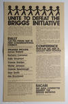 Unite to Defeat the Briggs Initiative [handbill]