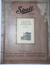 Spalt Fountain Installations and Specification Date Arranged for . . Spalt Fine Fixtures Since 1868. Manufacturersa of Store Fixtures -- Soda Fountains -- Display Cases -- Cabinet Work