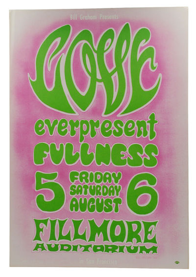 Original poster for Love & everpresent fullness, August 5 & 6, 1966 at Fillmore Auditorium