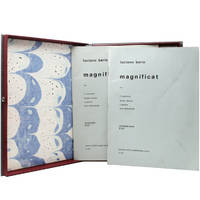 Magnificat for 2 Sopranos, Mixed Chorus, 2 Pianos and Instruments. Vocal Score [by] Luciano Berio ("for the 30th Anniversary of Susan and Norman Pearson") [and:] Orchestral Score [by] Luciano Berio ("for the 30th Anniversary of Susan and Norman Pearson")
