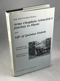 cover of Army Chaplain Schmelze's Journey to Flaetz and Life of Quintus Fixlein