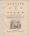Elegies. With an Ode to the Tiber. Written Abroad. By William Whitehead, Esq; Register and Secretary to the Hon. Order of the Bath