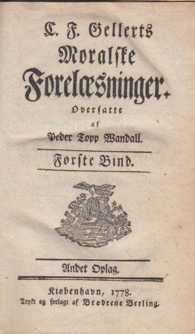 Moralske forelæsninger. Første og Andet bind.…