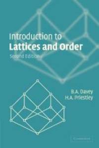 Introduction to Lattices and Order by B. A. Davey - 2002-03-09