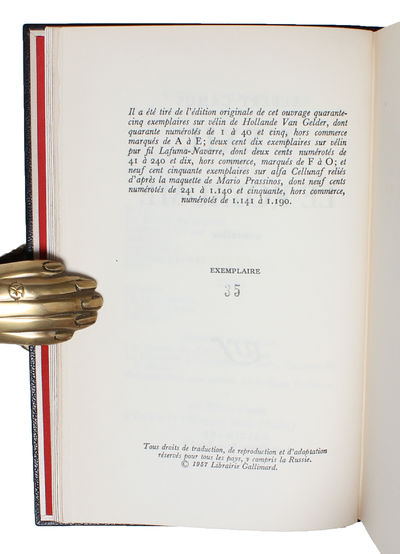 L'Exil et le Royaume. nouvelles.  - [NR. 35 OF 45 NUMBERED COPIES - IN A MAGNIFICENT BINDING] (photo 7)