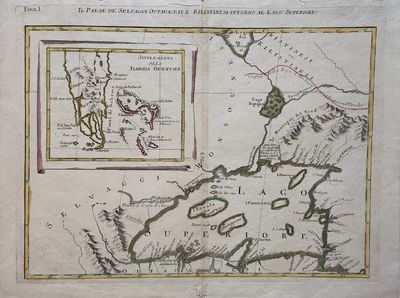Il Paese de' Selvaggi Outauacesi, e Kilistinesi Intorno al Lago Superiore