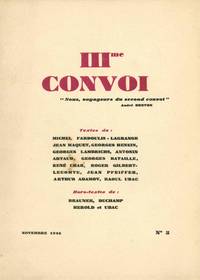 cover of Iiime convoi / Troisième convoi. No. 1 (Octobre 1945) through No. 5 (1951) (all published)