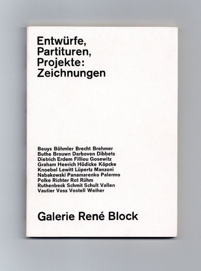 Entwurfe, Partituren, Projekte: Zeichnungen