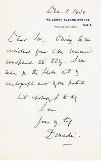image of AUTOGRAPH LETTER TO A COLLECTOR SIGNED BY SCOTTISH POLITICIAN AND JUDGE ANDREW MURRAY, 1ST VISCOUNT DUNEDIN.