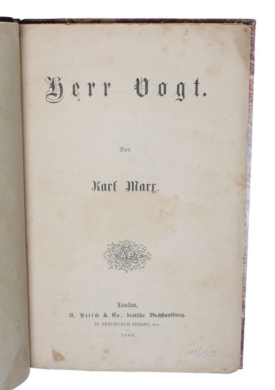 Herr Vogt.  - [MARX' STRUGGLE AGAINST DEFAMATION ] (photo 2)