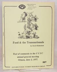 Food and the Transnationals: Text of comments to the CCIC annual general meeting, Ottawa, June 2, 1977