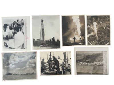 Texas Oil Industry Disaster Photograph Archive Documenting Refinery Explosions, Offshore Platform Accidents, and Mid Century Petroleum Labor, 1938-1979