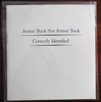 cover of Artists' Book Not Artists' Book Correctly Identified