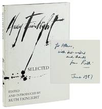 Selected Poems [Allen Ginsberg's Copy Signed by Him and Inscribed to him by Ruth Fainlight with a Note From the Publisher to Ginsberg]