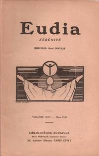 EUDIA volume XXV mars 1940 by Durville Rivasson Osmont - 1940 - from Le Grand Chene (SKU: 25794)