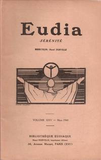 EUDIA volume XXV mars 1940 de Durville  Rivasson  Osmont - 1940