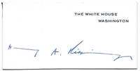 Henry Kissinger Autograph on a White House Card by Henry Kissinger