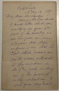 Autographed letter signed