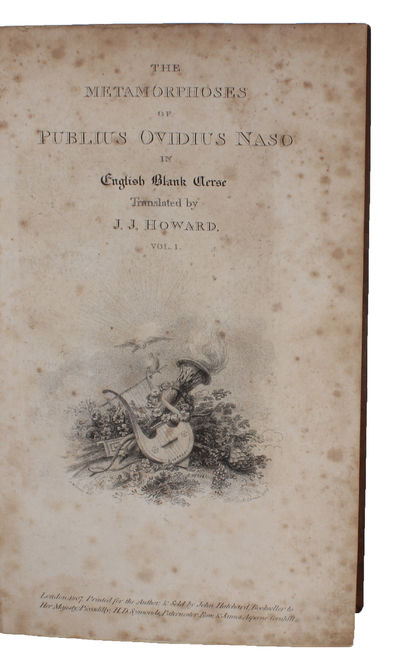 De Metamorphoses. In English Blank Verse Translated by J.J. Howard. 2 vols. (photo 2)