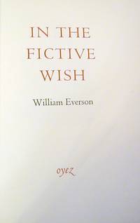 In the Fictive Wish (Signed)