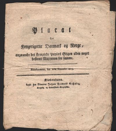 Placat for Kongerigerne Danmark og Norge,…