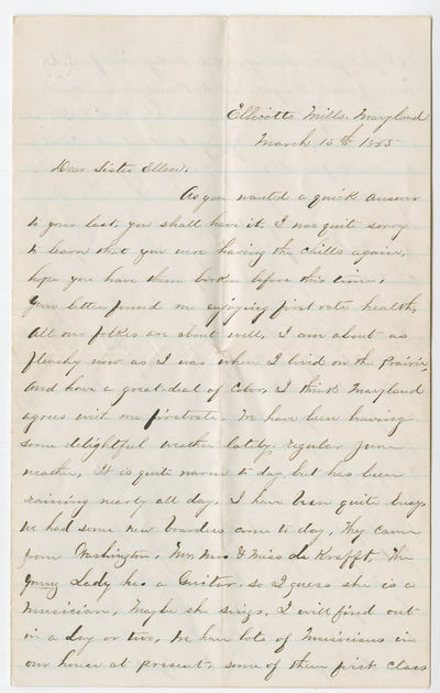 Civil War Veteran in Maryland Predicts the War Will End Soon