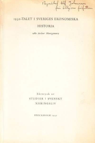 1930-talet i Sveriges ekonomiska historia.…