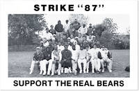 Poster: Strike "87" - Support the Real Bears