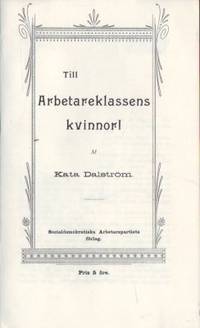Till Arbetareklassens kvinnor!