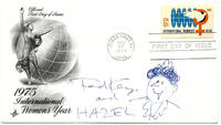 Ted Key Autograph and Sketch of Hazel on a First Day Cover 1975 by Ted Key - circa 1975