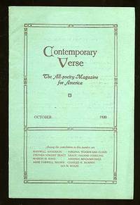 Contemporary Verse: October 1920