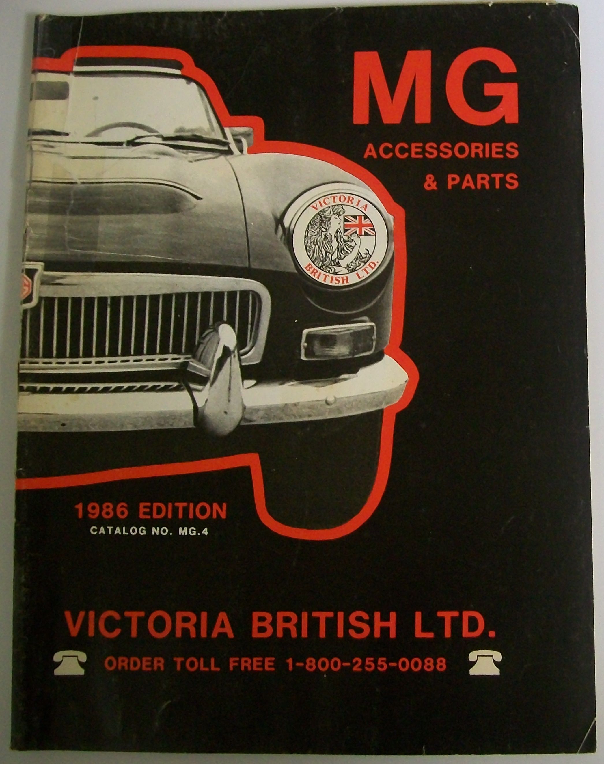 Victoria British Ltd., MG Accessories & Parts, 1986 Edition, Catalog No