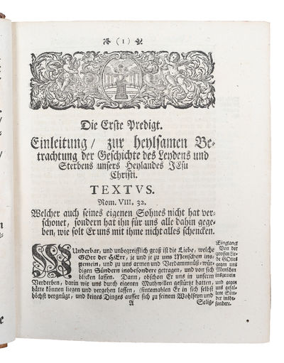 Leydender Jesus, Vorgestellet In Acht und Dreyssig erbaulichen, und wohl ausgearbeiteten Predigten. Zweyter verbesserter und vermehrter Druck. (photo 3)