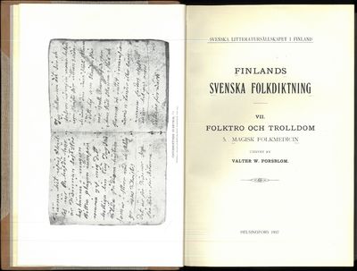 Finlands svenska folkdikting VII. Folktro och…