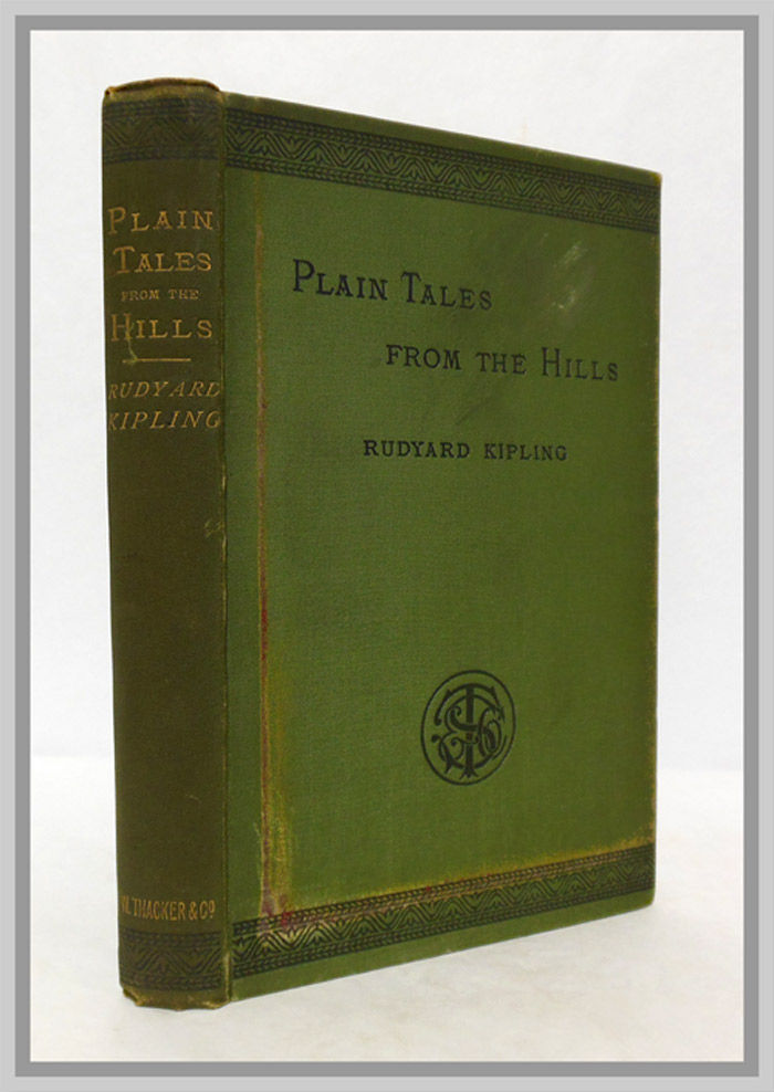 BIBLIO PLAIN TALES FROM THE HILLS by Kipling, Rudyard 1888