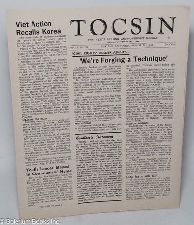 Tocsin - The West's Leading Anti-Communist Weekly. Vol.5 No.34