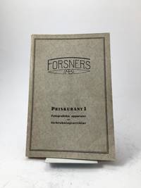 Priskurant I. Fotografi. Apparater - Tillbehör - Förbrukningsartiklar. 1929-1930.