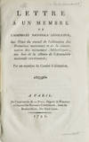 Letter a un membre de l'Assemblée Nationale Législative, sur l'état du travail de l'aliénation des Domaines nationaux et de la conservation des monumens, bibliothèques, etc, lors de la clôture de l'Assemblée nationale constituante; Par un membre du Comité d'Aliénation