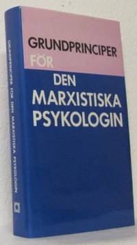 Grundprinciper för den marxistiska psykologin.