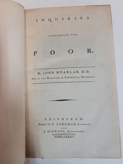 Inquiries Concerning the Poor