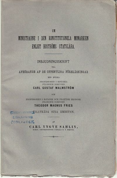 Om ministrarne i den konstitutionela monarkien…